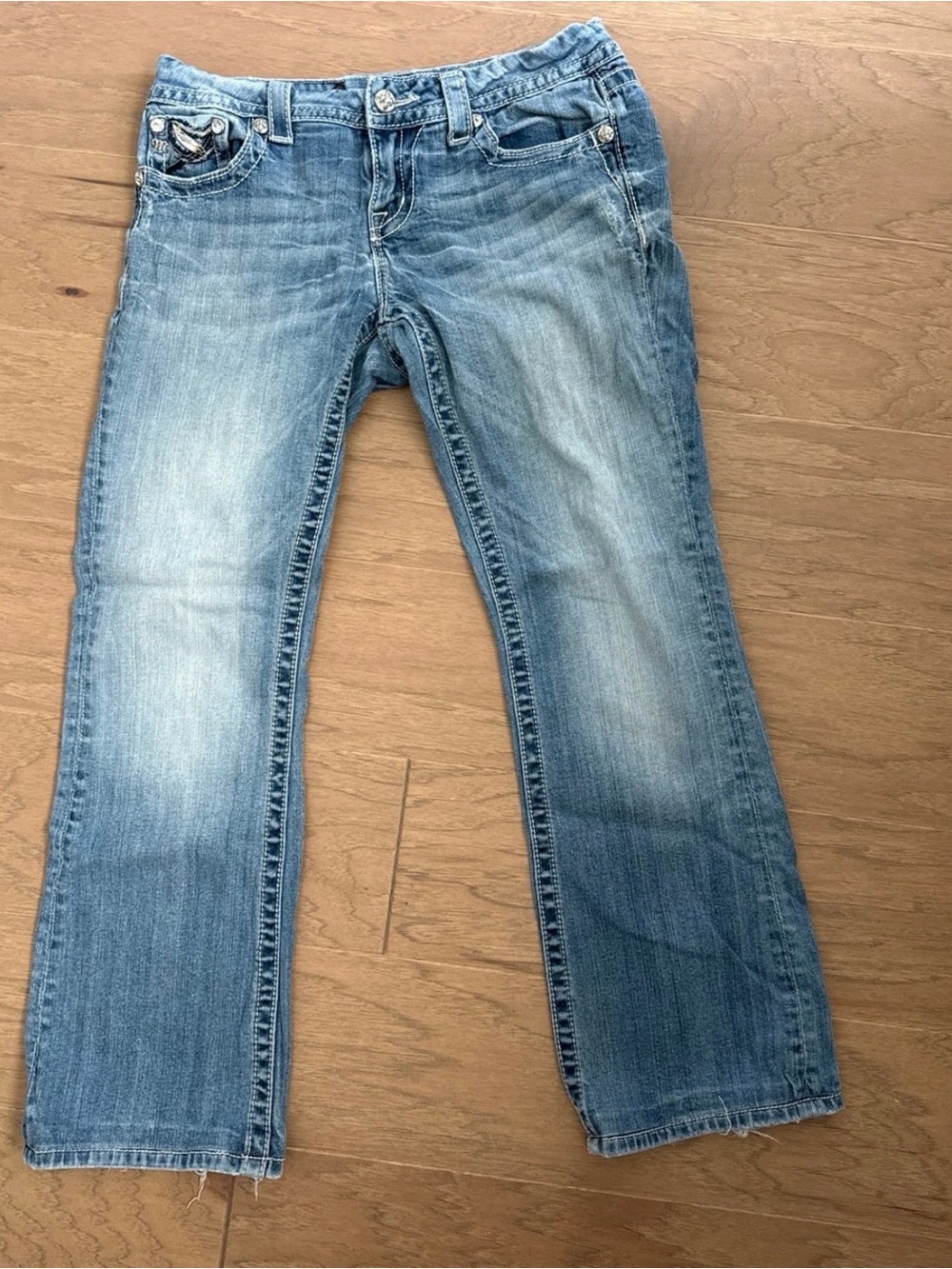 Miss Me boot cut western jeans easy boot 28 petite